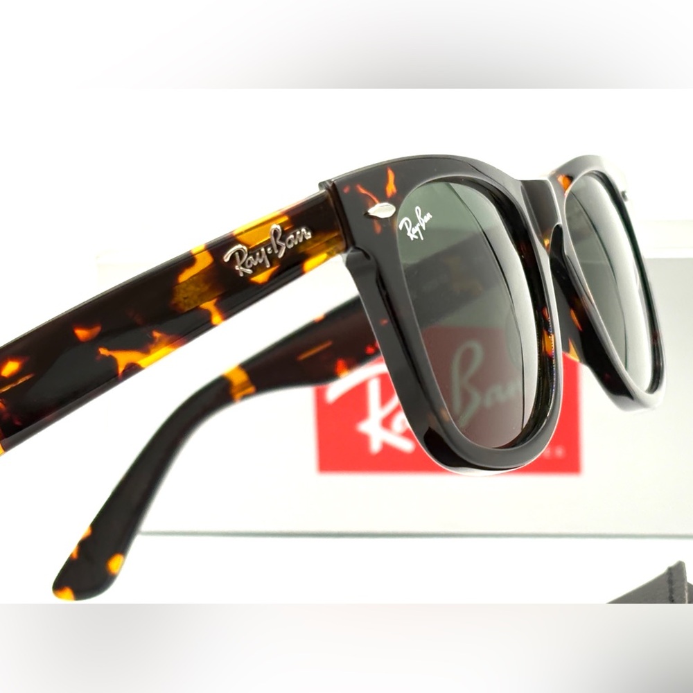 Ray-Ban RB2140 902 Tortoise Green G-15 50mm 50-150 w/Case and box with tag - Picture 11 of 14